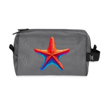 Étoile de mer - Trousse de toilette en tissu recyclé - anthracite - Devant