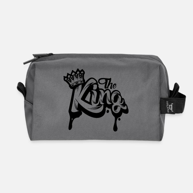 The King - Recycelte Kulturtasche - Anthrazit