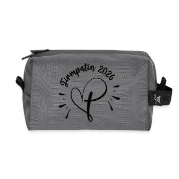 Confirmation Sponsor 2026 Confirmation Godi Aunt Godmother Sister - Recycled Toiletry Zip Bag - anthracite - Front