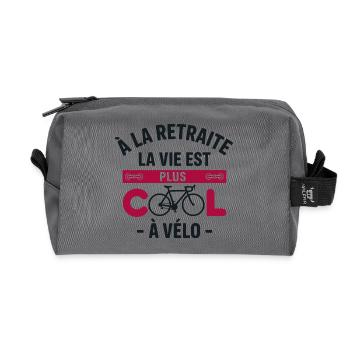 Altersvorsorge ist cooler Fahrrad Geschenkrad - Recycelte Kulturtasche - Anthrazit - Vorne