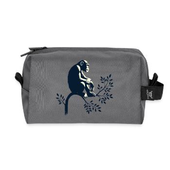 Chimpanzé - Trousse de toilette en tissu recyclé - anthracite - Devant