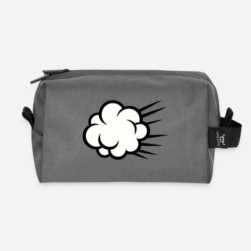 Wolkenbruch Karikatur - Recycelte Kulturtasche - Anthrazit