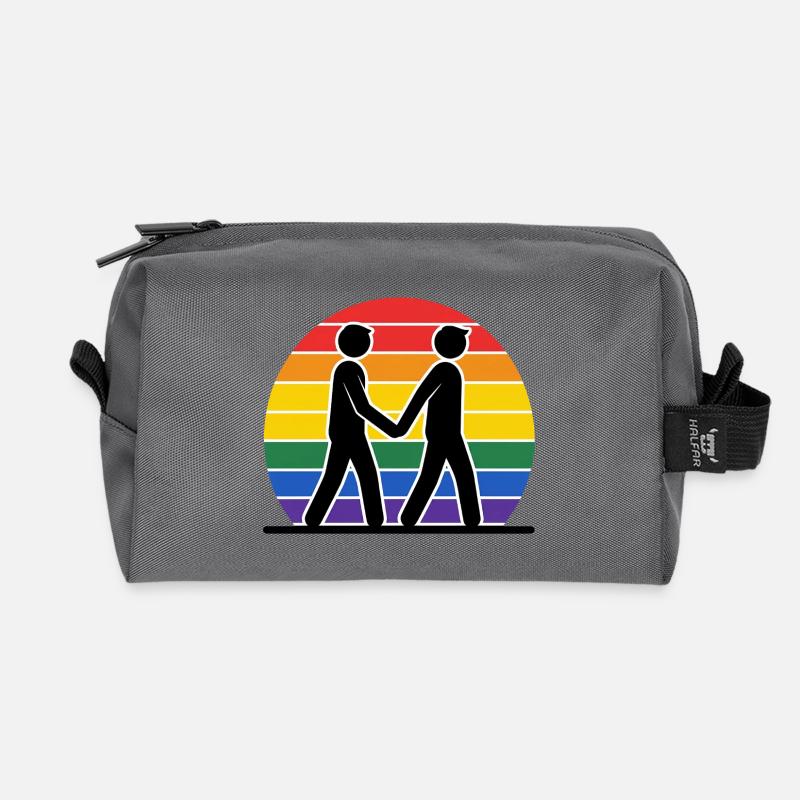 Gay  Männer - Recycelte Kulturtasche - Anthrazit
