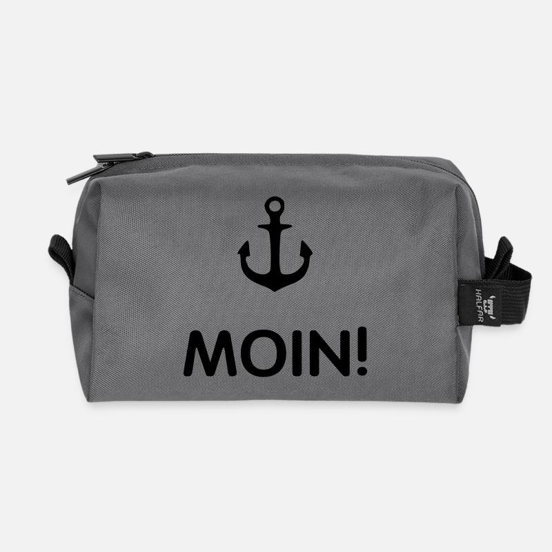 MOIN Anker 2- - Recycelte Kulturtasche - Anthrazit
