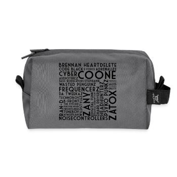 Hardstyle Allstars Black - Recycled Toiletry Zip Bag - anthracite - Front