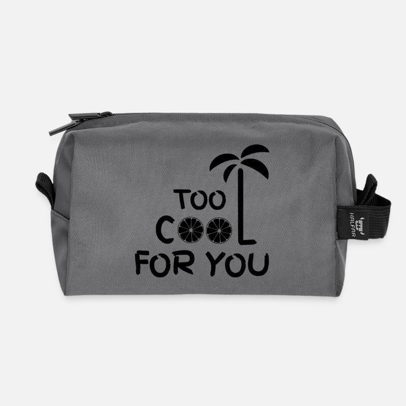 too cool for you - Recycelte Kulturtasche - Anthrazit