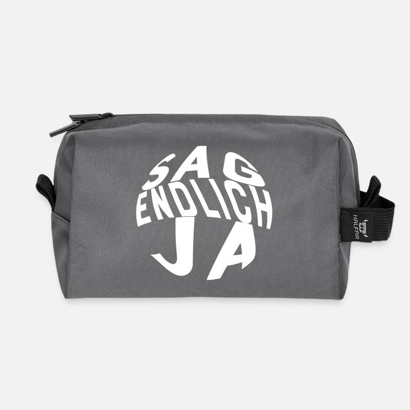 Heiratsantrag - Recycelte Kulturtasche - Anthrazit
