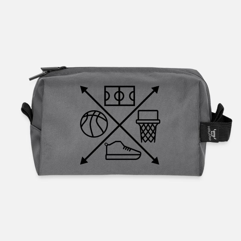 Basketball - Recycelte Kulturtasche - Anthrazit