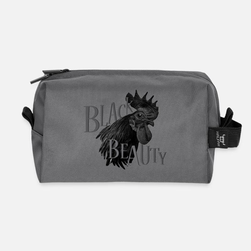 Black Beauty - Recycelte Kulturtasche - Anthrazit