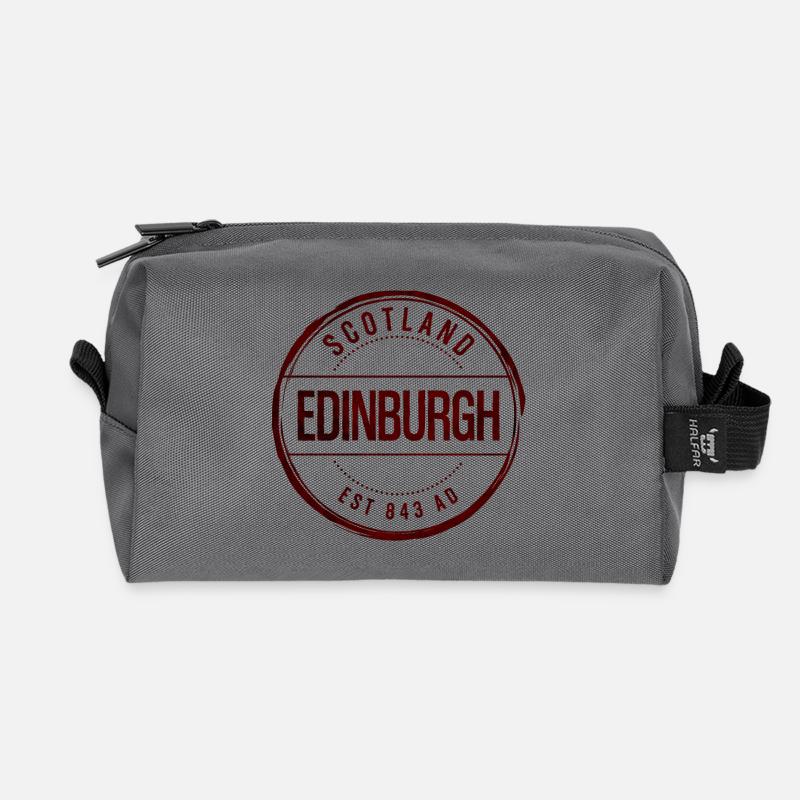 Edinburgh Vintage Stamp - Recycelte Kulturtasche - Anthrazit