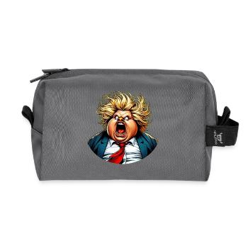 Angry Citizens | I guess you can still say - Recycled Toiletry Zip Bag - anthracite - Front