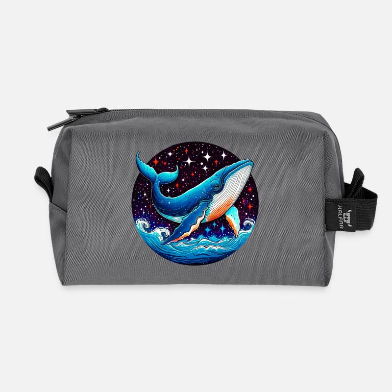 Wal - Recycelte Kulturtasche - Anthrazit