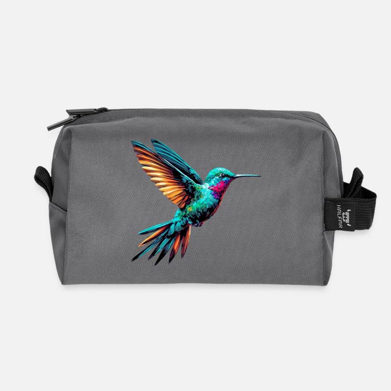 Kolibri - Recycelte Kulturtasche - Anthrazit