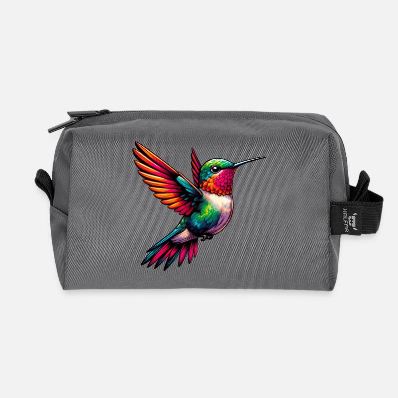 Kolibri - Recycelte Kulturtasche - Anthrazit