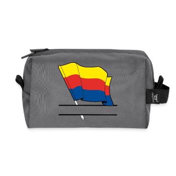 Drapeau Hollande-Septentrionale bandeau - Trousse de toilette en tissu recyclé - anthracite - Devant