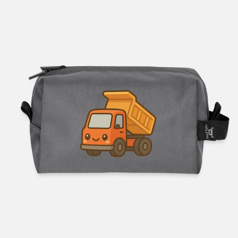 Niedlicher Kipper - Recycelte Kulturtasche - Anthrazit