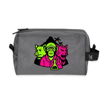 Île étrange - Trousse de toilette en tissu recyclé - anthracite - Devant