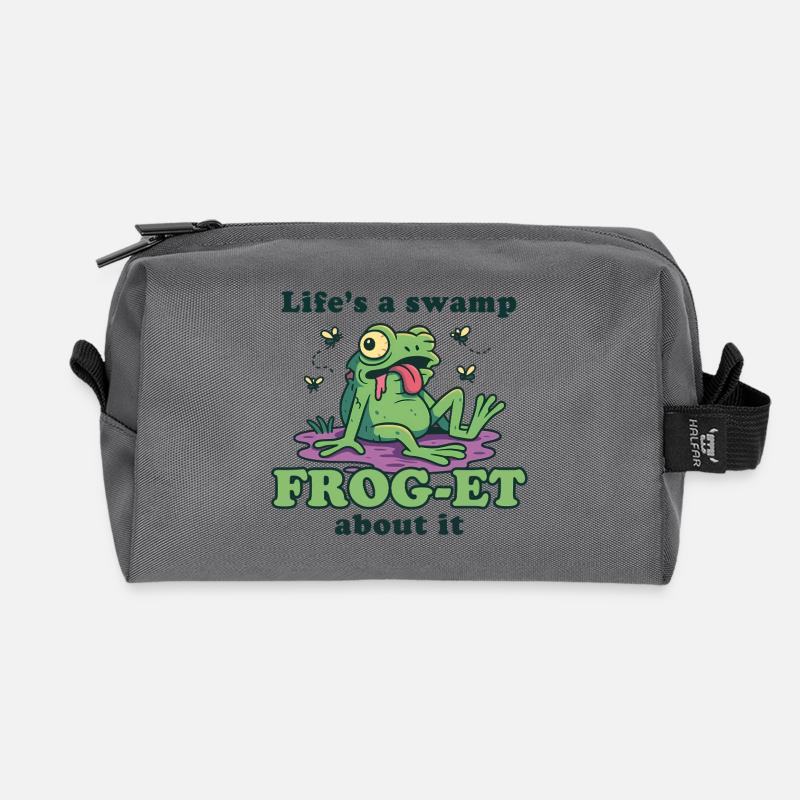 Sumpffrosch-Meme: Frosch-ET Es - Recycelte Kulturtasche - Anthrazit