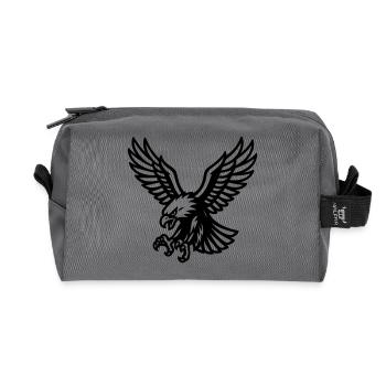 Faucon - Trousse de toilette en tissu recyclé - anthracite - Devant