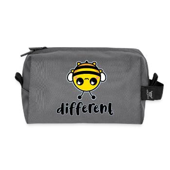 Abeille Différent Personnage Mignon - Trousse de toilette en tissu recyclé - anthracite - Devant
