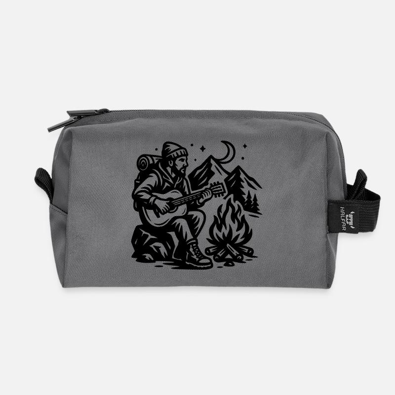 Feu de camp - Trousse de toilette en tissu recyclé - anthracite