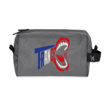 Trance Scream Retro-Typografie - Recycelte Kulturtasche - Anthrazit - Vorne