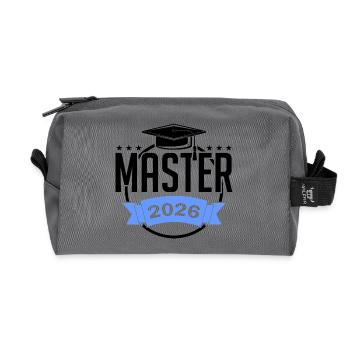 Master 2026 Abschluss Promotion Sponsion - Recycelte Kulturtasche - Anthrazit - Vorne