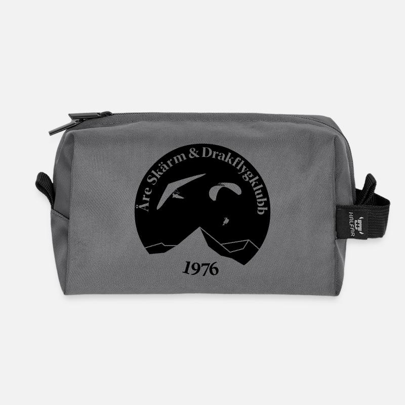 Åre Screen und Kite Flying Club Logo - Recycelte Kulturtasche - Anthrazit