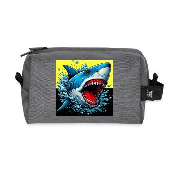 Hai - Recycelte Kulturtasche - Anthrazit - Vorne