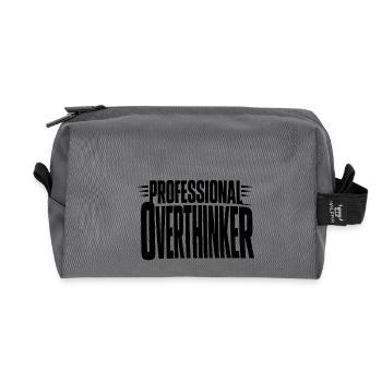 Penseur exagéré professionnel En Gros - Trousse de toilette en tissu recyclé - anthracite - Devant