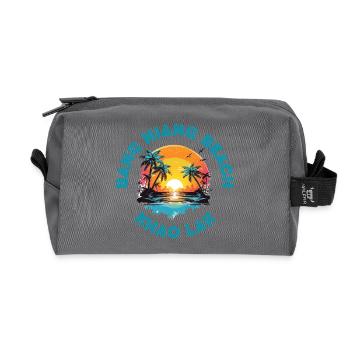 Bang Niang Beach Sonnenuntergangskreis - Recycelte Kulturtasche - Anthrazit - Vorne
