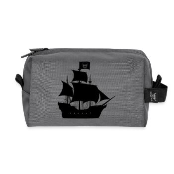 Piratenschiff - Recycelte Kulturtasche - Anthrazit - Vorne