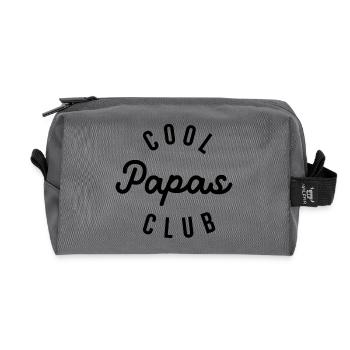Mens Cool Papas Club - Recycelte Kulturtasche - Anthrazit - Vorne