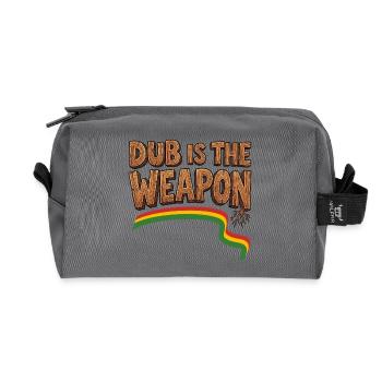 Dub Reggae Weapon - Recycled Toiletry Zip Bag - anthracite - Front