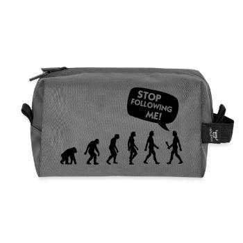 Die Evolution eines Stalkers - Recycelte Kulturtasche - Anthrazit - Vorne