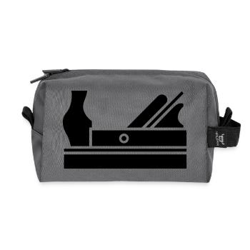 Plane - Recycled Toiletry Zip Bag - anthracite - Front