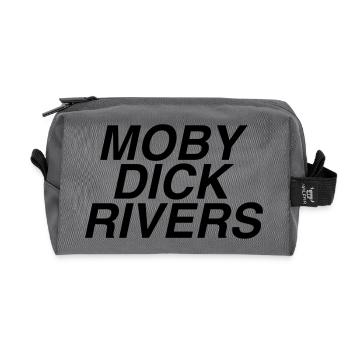 Moby dick rivers - Recycled Toiletry Zip Bag - anthracite - Front
