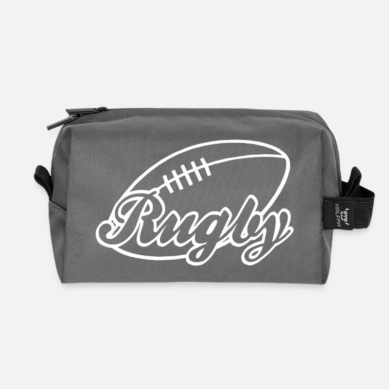rugby - Recycelte Kulturtasche - Anthrazit