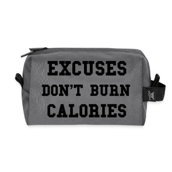Fitness - Recycled Toiletry Zip Bag - anthracite - Front