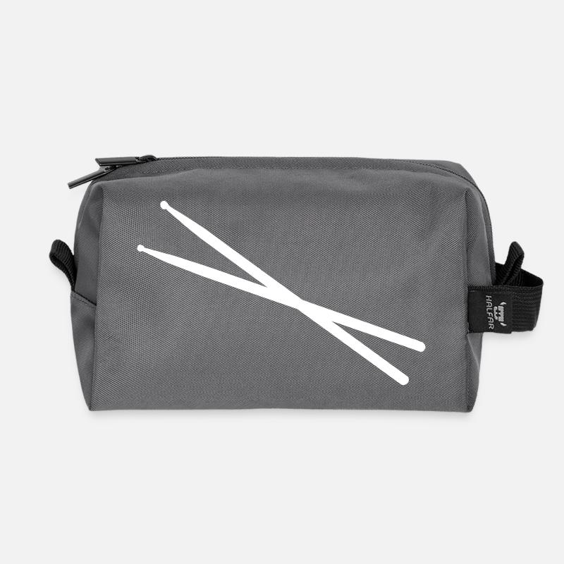 Drumsticks - Recycled Toiletry Zip Bag - anthracite