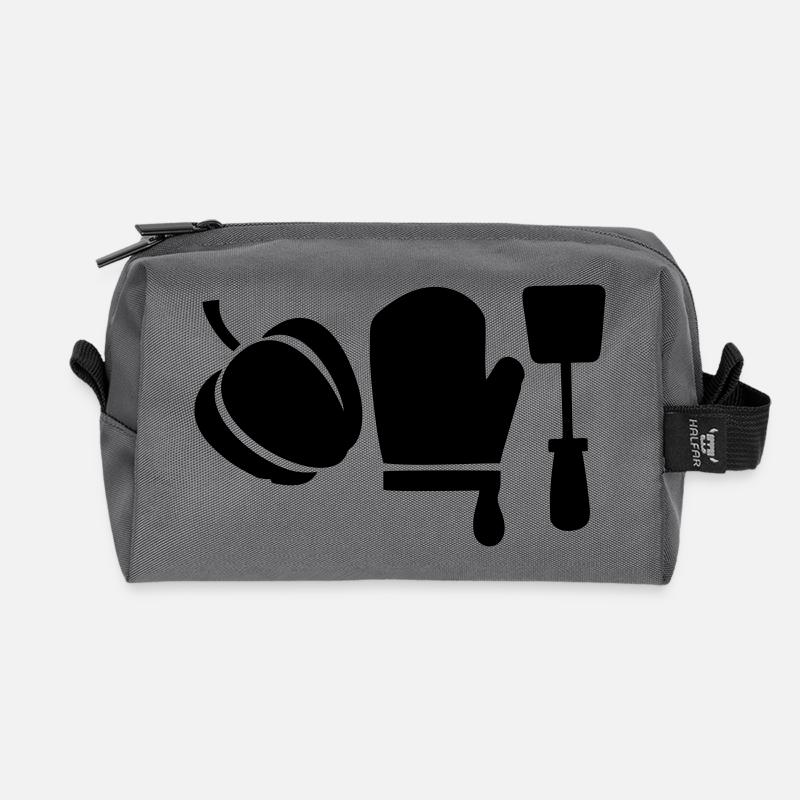 Grillen - Grillschürze selber gestalten - Recycelte Kulturtasche - Anthrazit