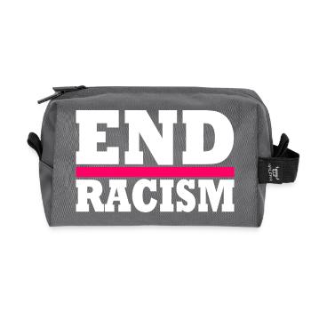 End Racism - Recycelte Kulturtasche - Anthrazit - Vorne