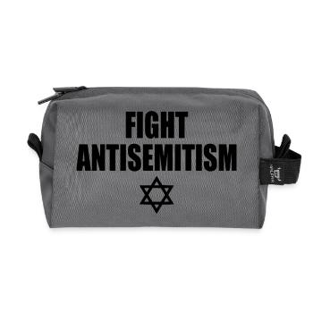 fight antisemitism - Trousse de toilette en tissu recyclé - anthracite - Devant