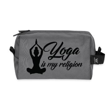 Yoga Meditation Spa Namaste - Recycelte Kulturtasche - Anthrazit - Vorne