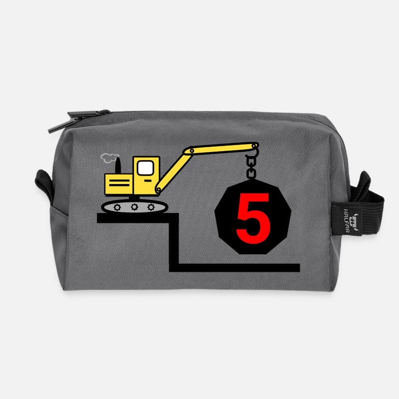 Bagger - Recycelte Kulturtasche - Anthrazit
