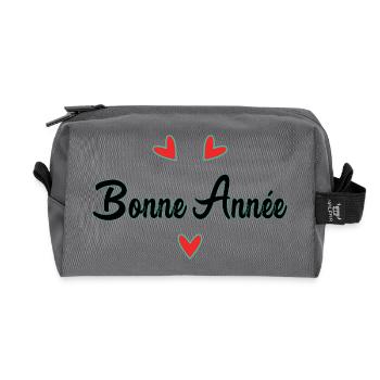 HAPPY NEW YEAR. NEW YEAR'S EVE. NEW YEAR - Recycled Toiletry Zip Bag - anthracite - Front