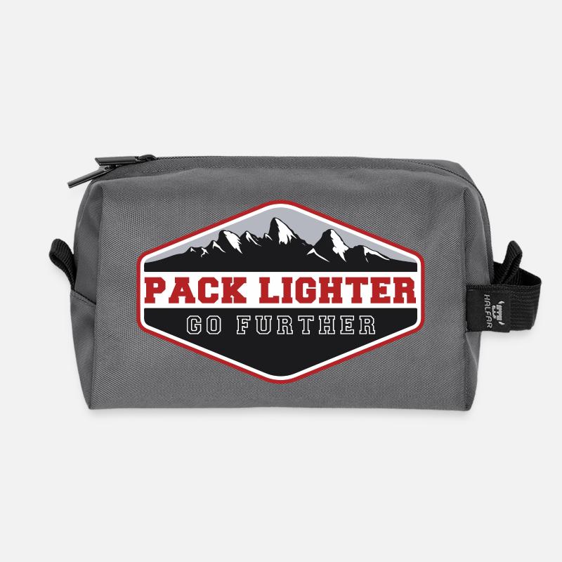 Pack lighter, go further - Recycled Toiletry Zip Bag - anthracite