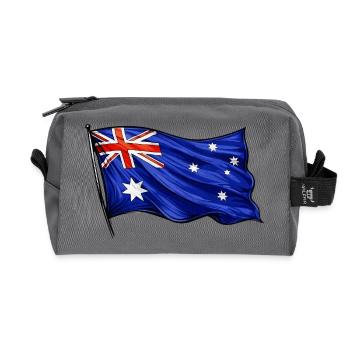 Australien Flagge Muster - Recycelte Kulturtasche - Anthrazit - Vorne