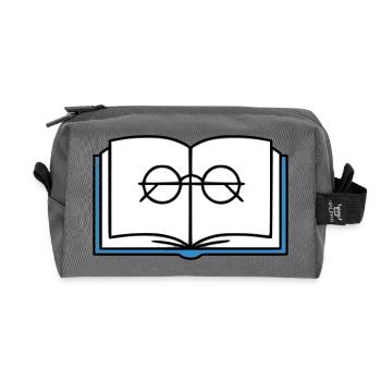 École des Lunettes à Livre Ouvert - Trousse de toilette en tissu recyclé - anthracite - Devant