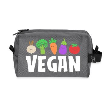 Diététicien Diet Vegan - Trousse de toilette en tissu recyclé - anthracite - Devant